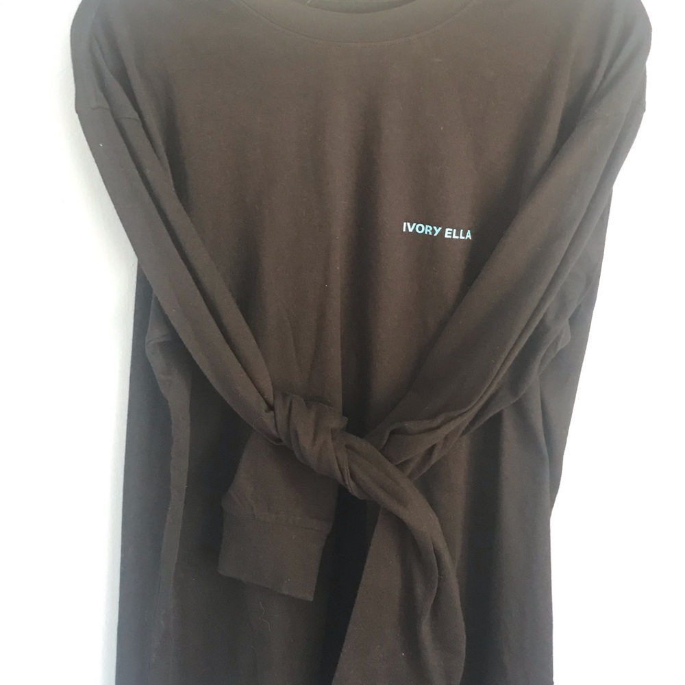 New Ivory Ella long sleeve black tee❤️ - Picture 8 of 8